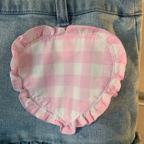 Sweet Society Adorable Denim Skirt w lace and Rick Rack trim Size Large - Picture 5 of 7